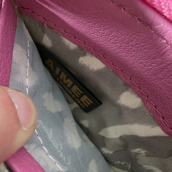 Aimee Kestenberg Pink Zip Around Wristlet Wallet - Picture 11 of 16